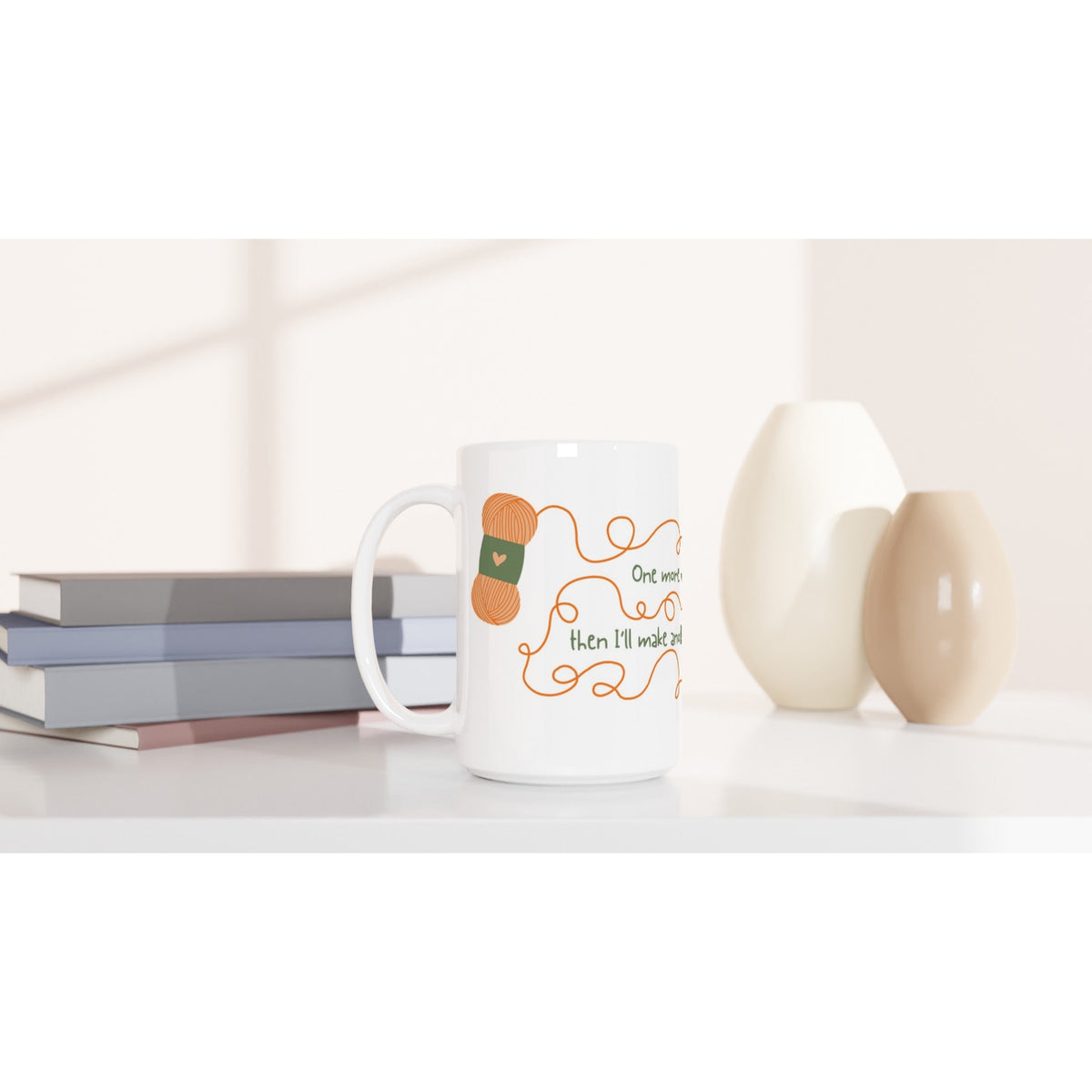 One more row... Then I'll make another coffee! by Brunaticality - Ceramic 15oz Mug
