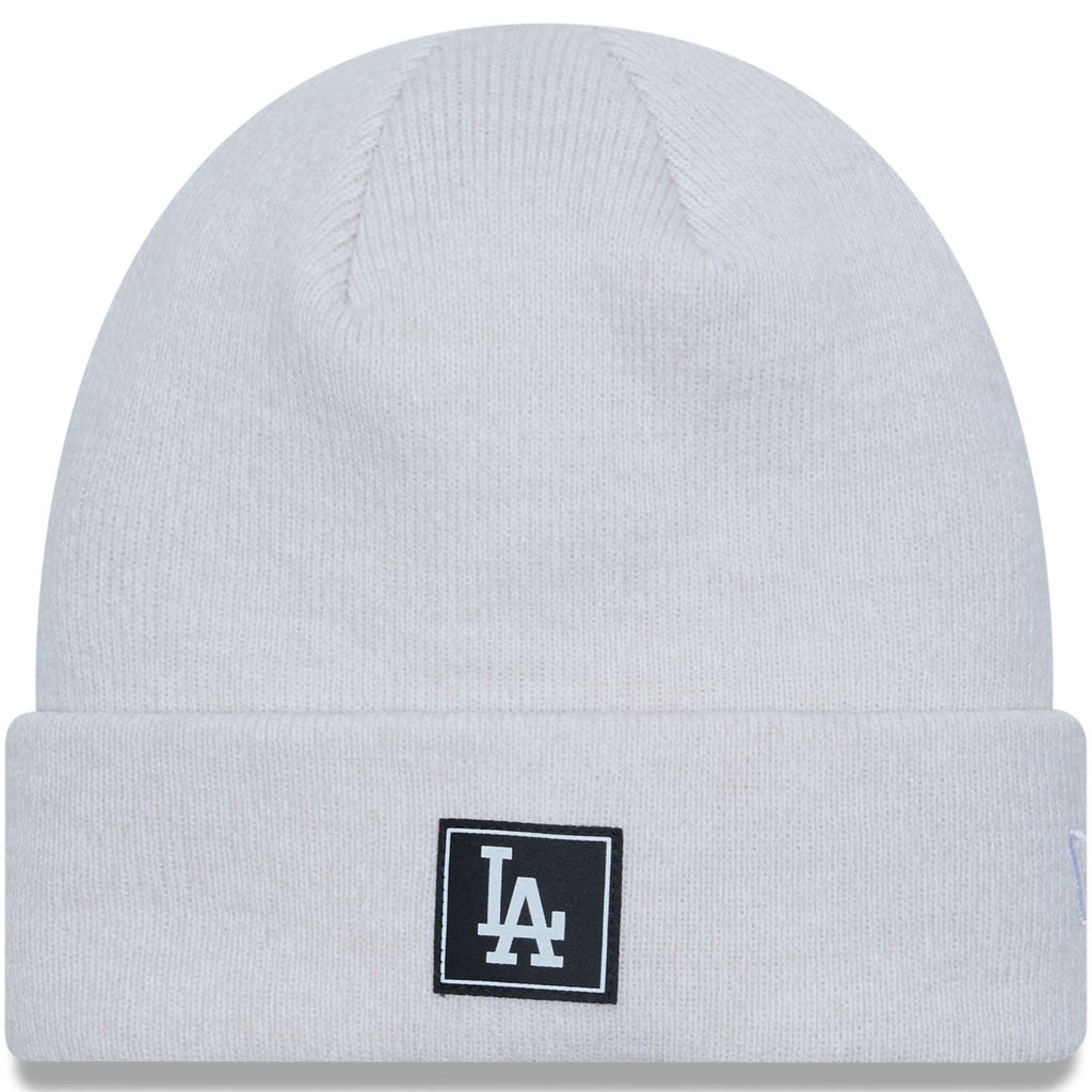 New Era Los Angeles Dodgers MLB Team Cuff Beanie Hat - Heather Oatmeal