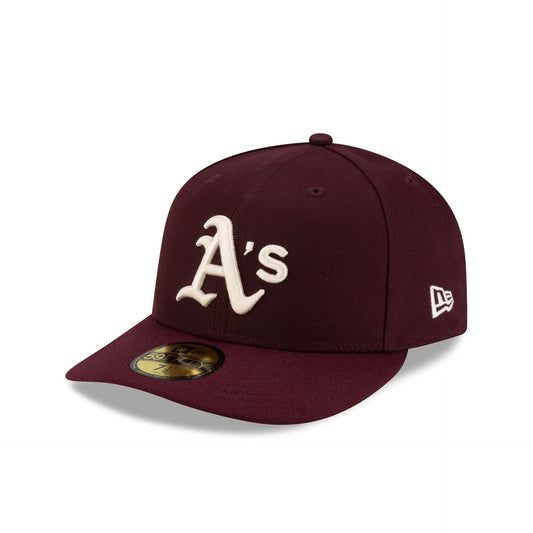 Athletics Maroon Pre-Curve 59FIFTY Fitted Hat