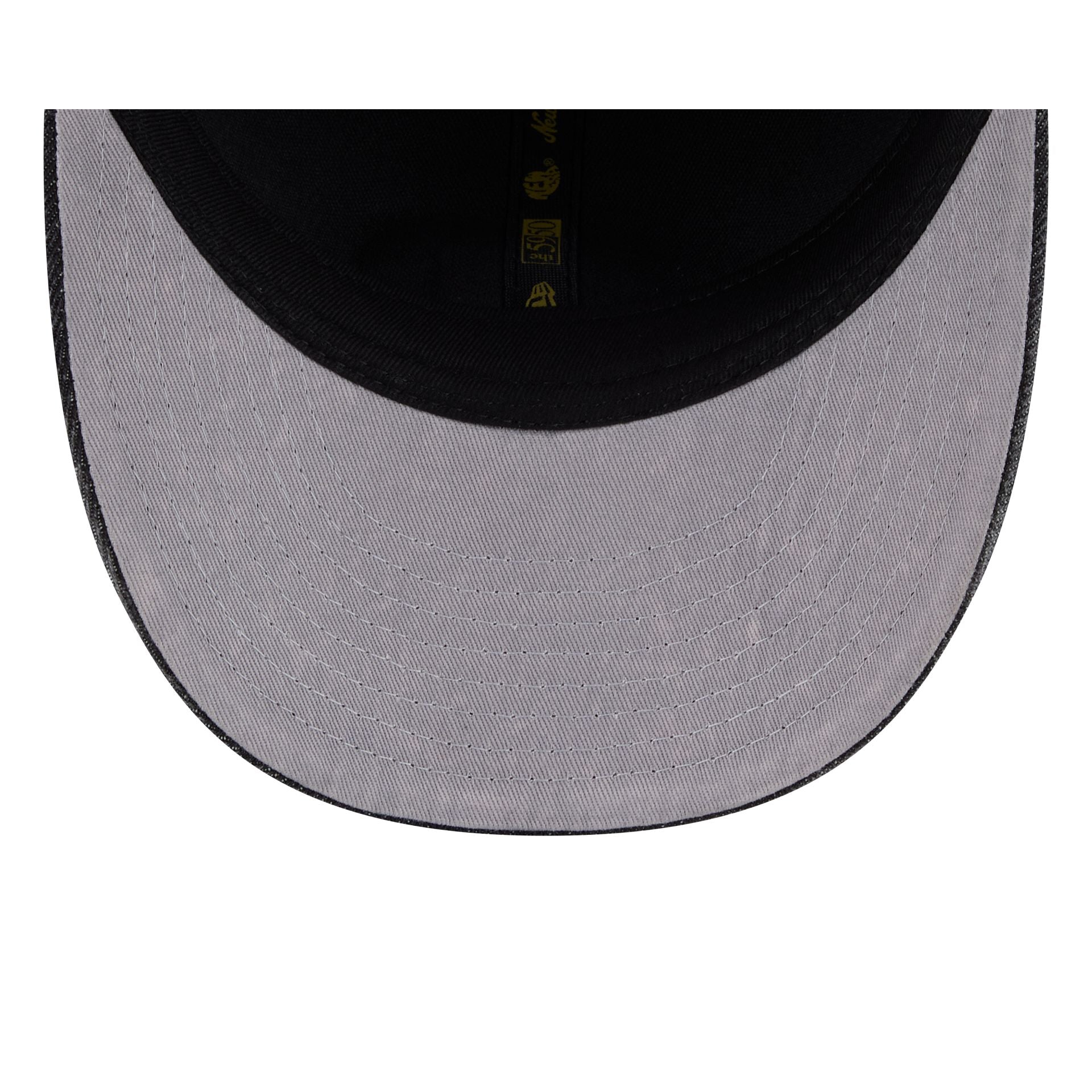 Los Angeles Dodgers Black Denim Low Profile 59FIFTY Fitted Hat