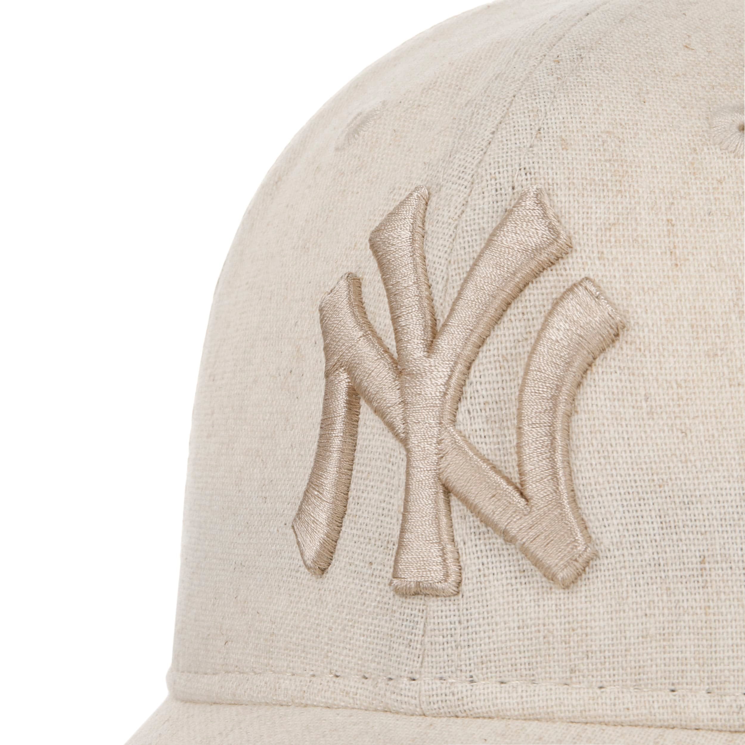 9Twenty Linen Yankees Trucker Cap