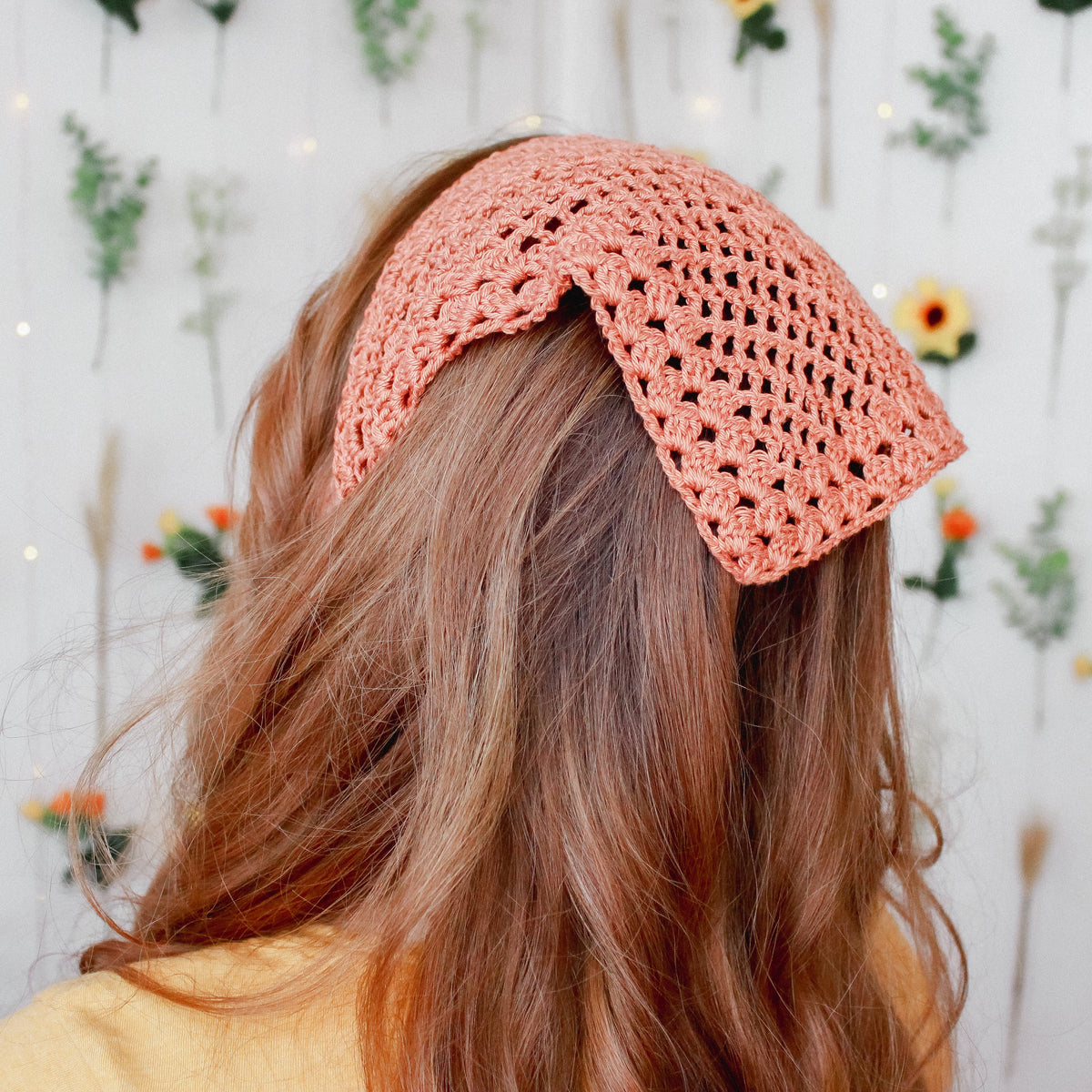Crochet Bandana Written Pattern, Kerchief Crochet Pattern, Crochet Bandana Pattern, Brunaticality