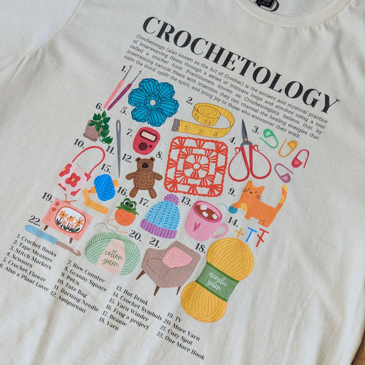 Crochetology T-Shirt - The ultimate tee for crochet lovers and yarn enthusiasts! - Classic Crewneck T-shirt by Brunaticality
