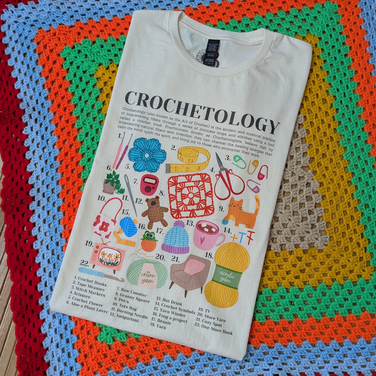 Crochetology T-Shirt - The ultimate tee for crochet lovers and yarn enthusiasts! - Classic Crewneck T-shirt by Brunaticality