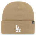 Los Angeles Dodgers Beanie Knit 47 Brand Fold Khaki Hat